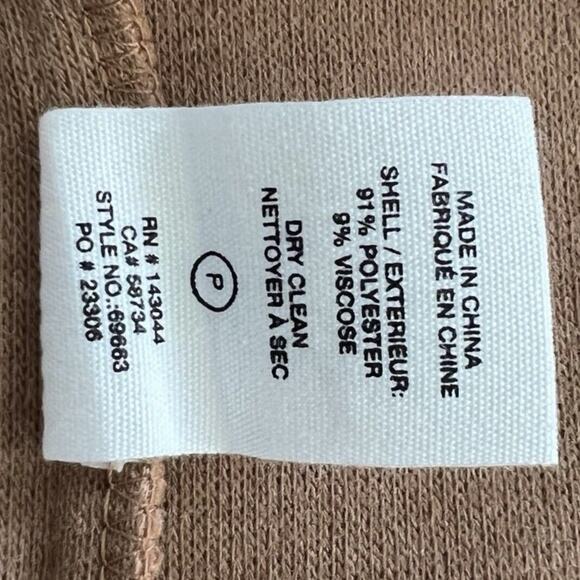 NWT Avec Les Filles Anthropologie Cognac Brown Shirt Tail Button Up Shacket - Picture 7 of 7